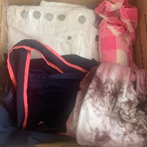Box of Women's Clothing items Size S Jeans Gingham Top eShakti Dress